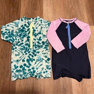 Cat & Jack Toddler Girl Rash Guard Swim Suit Bundle 2T